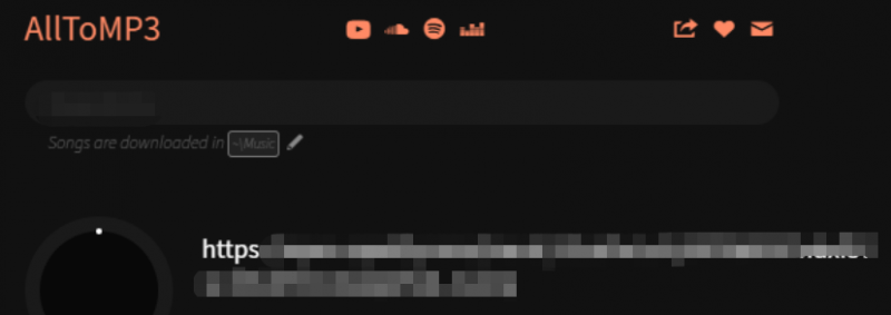 Użyj AllToMP3 pobrać Spotify 
Piosenki