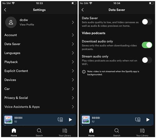 Download Video Podcasts on Spotify’s Mobile