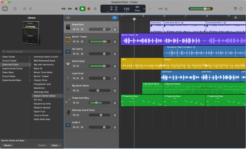 Spotify 自由錄音機-GarageBand
