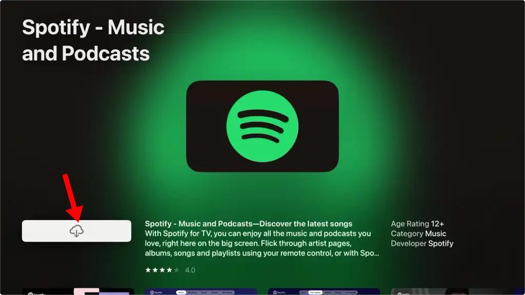 Instalar Spotify En Apple TV