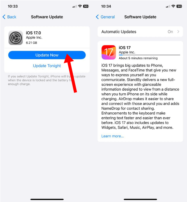 Aggiorna il tuo iOS