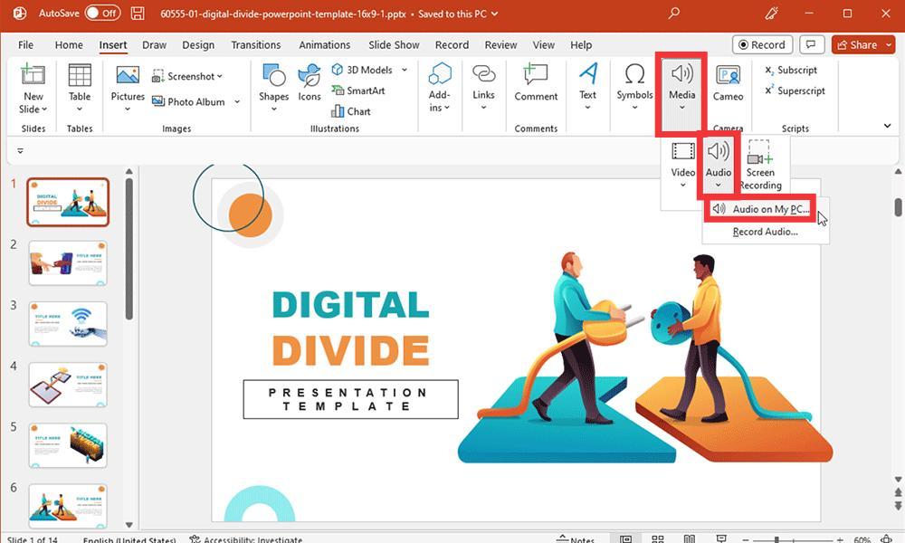 Аудио PowerPoint на моем ПК
