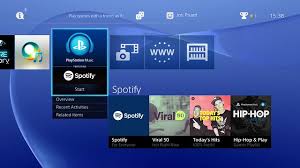 Launch Spotify App on PS4