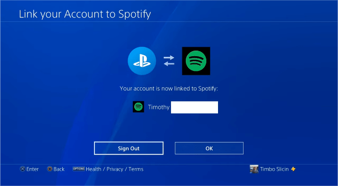 (링크) Spotify PS4에