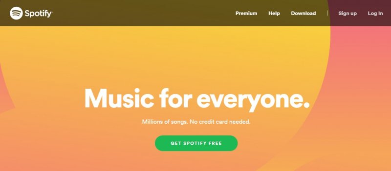 Start en log in op Spotify