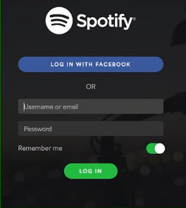 Entre no seu Spotify Conta