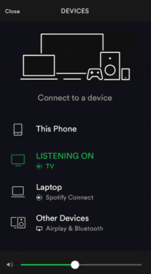 Logging In to Spotify Connect