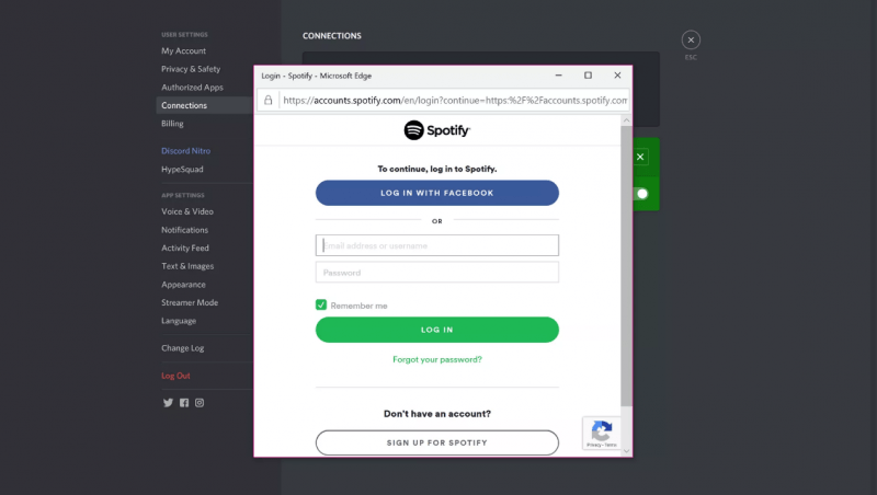 Login With Your Spotify Information
