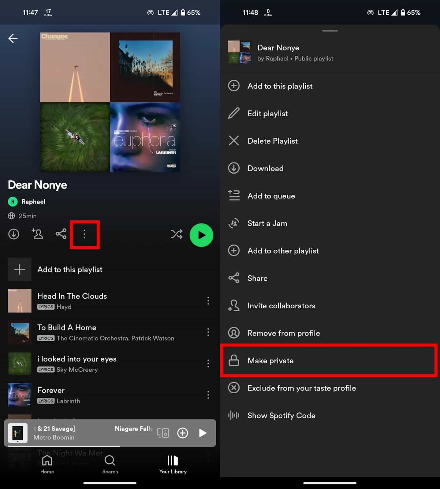 Stwórz swój Spotify Listy odtwarzania prywatne
