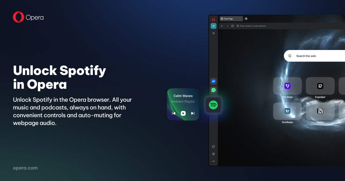 Użyj Opery Spotify Premium