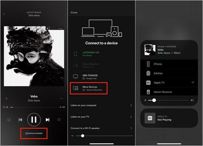 Spotify Conectarse en Apple TV