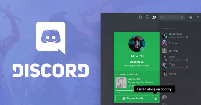Play Spotify Música no Discord