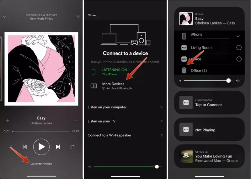 播放 Spotify 使用 AirPlay 在 Homepod 上播放音樂