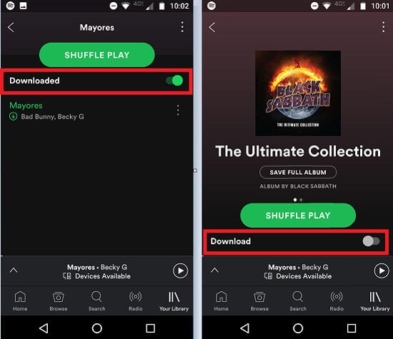 Play to Spotify Offline with Premium Using Mobile Device