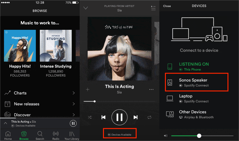 Conecte-se Spotify para Sonos