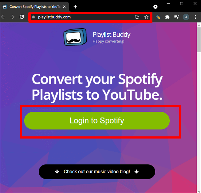 Accedi a Playlist Buddy Spotify
