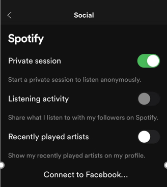 O que é a Sessão Privada Spotify