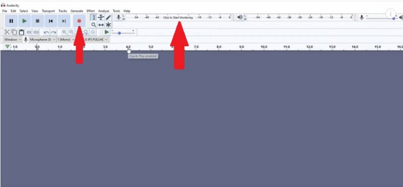 Grabar en Audacity