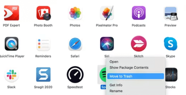 Réinstaller Spotify réparer Spotify Pas de chargement sur Mac