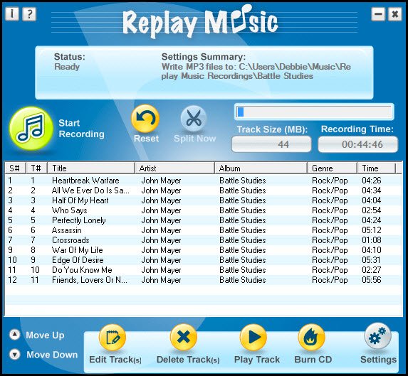 Muziek opnieuw afspelen downloaden