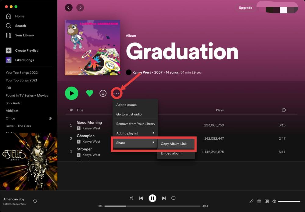Dela Spotify Spellistor