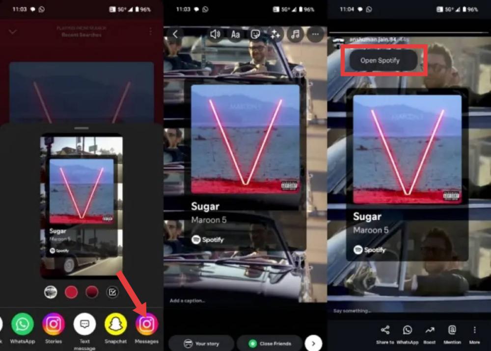 Speichern Spotify Musik für dein Instagram