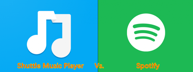 Сравнение Spotify и музыкальный проигрыватель Shuttle