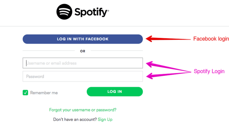 Accedi Spotify