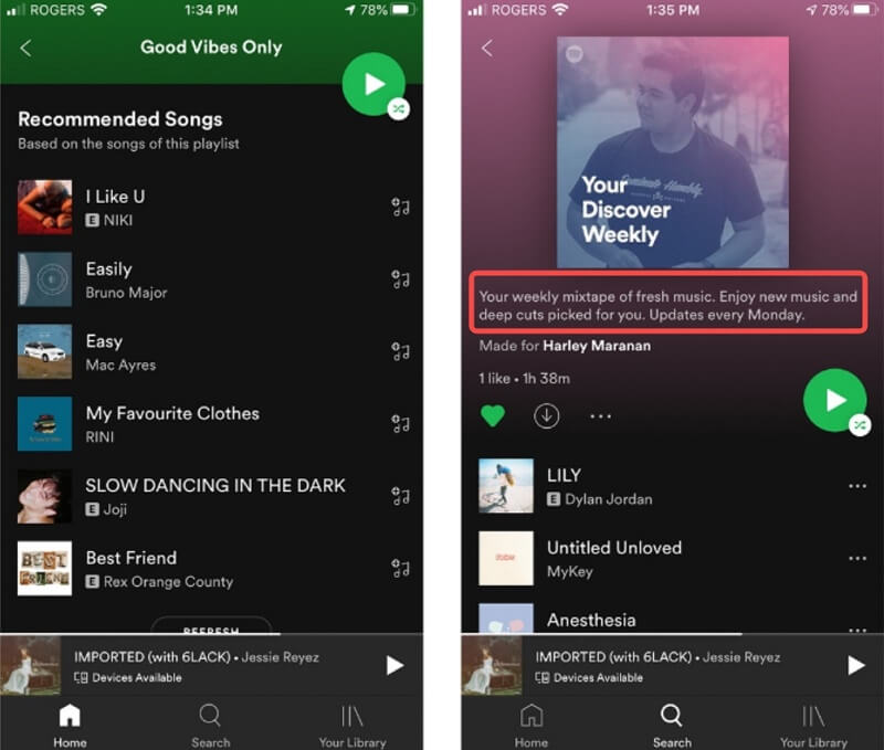 Spotify Algoritmen Ontdek nummers op basis van uw muzieksmaak