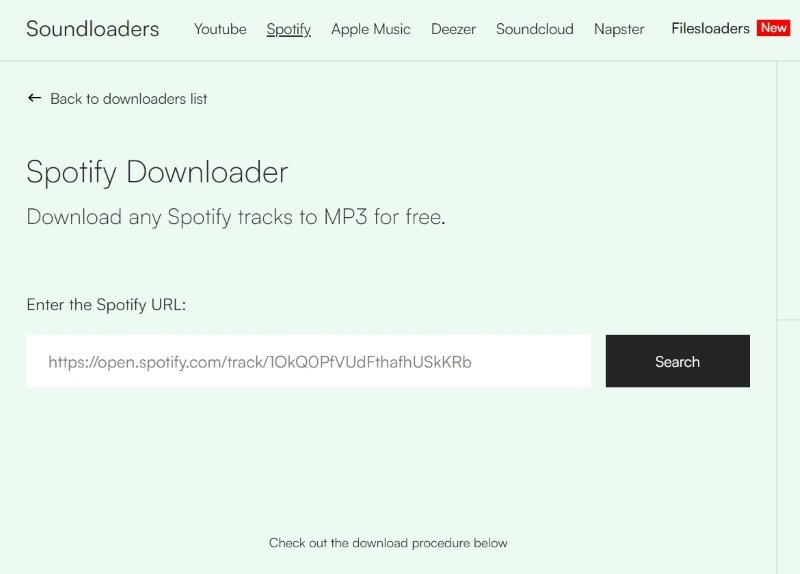 Soundloaders Spotify Downloader