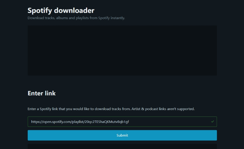 Convert Spotify Playlist to MP3 via Spotify Downloader