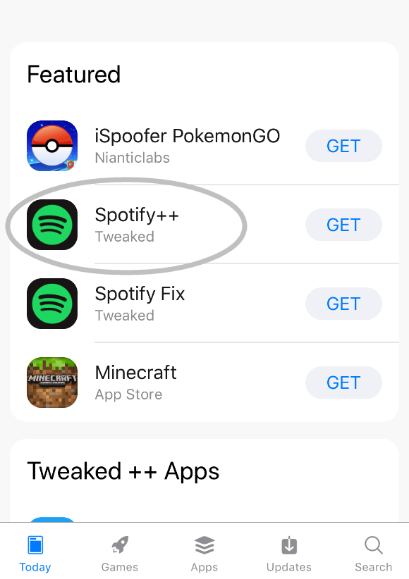 Niektóre osoby korzystające z hakowania Spotify Aplikacje podobne Spotify++ do słuchania muzyki za darmo