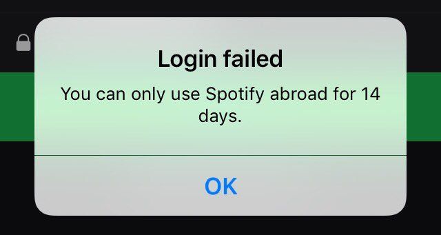 Spotify Restriction