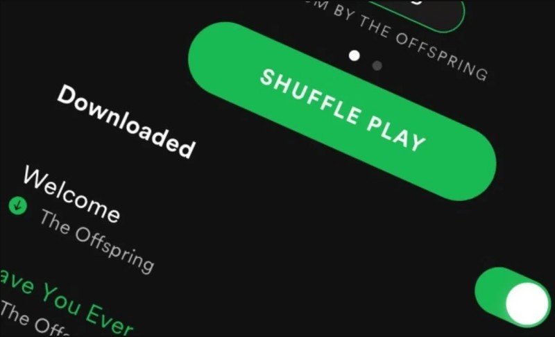 Turning Spotify Shuffle Off on Spotify App