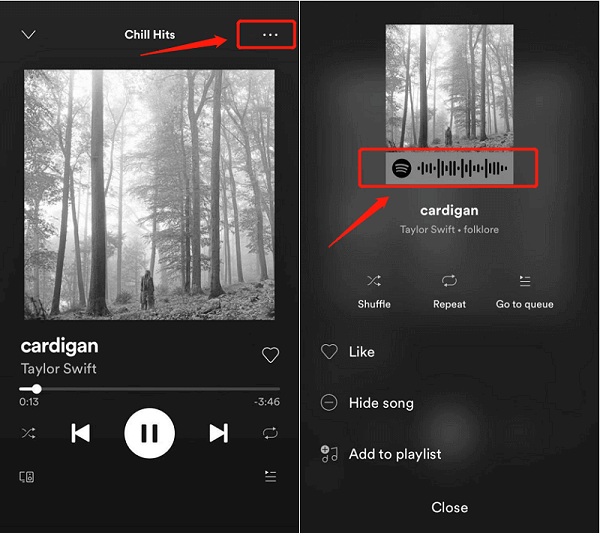 Har din Spotify QR-kod redo