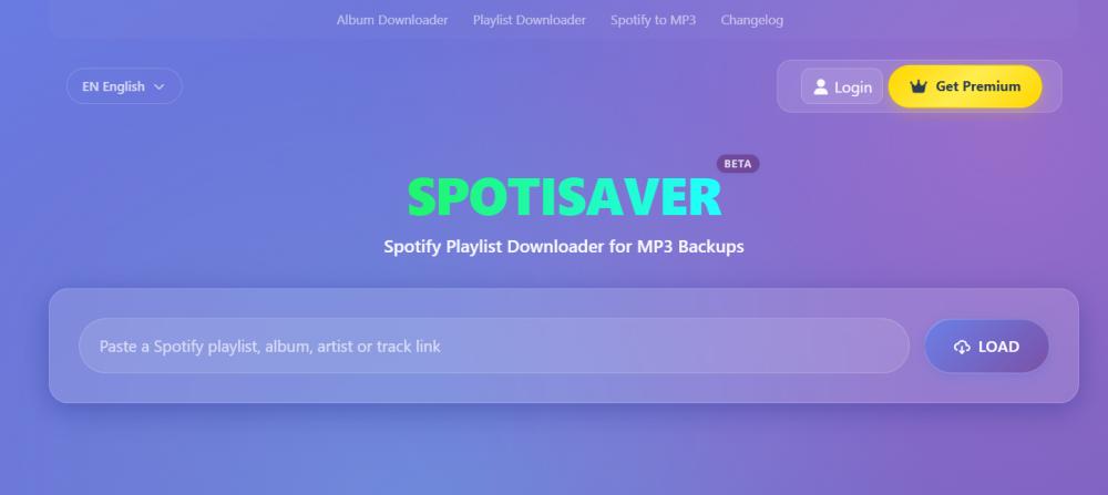 Spotisaver gratuit Spotify Téléchargeur de listes de lecture