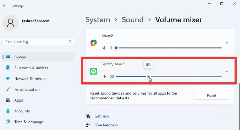 Check Spotify Volume Settings