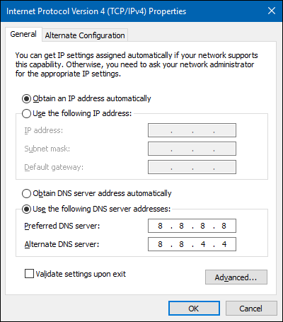 Change DNS Settings