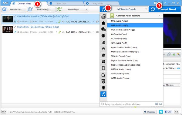 Convertitore all-in-one per file audio e video