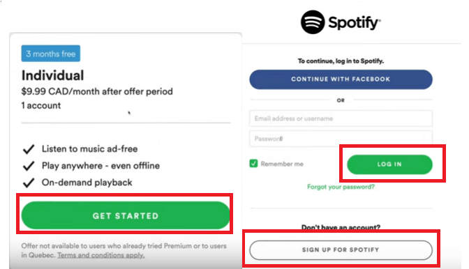 Elegir un Spotify Planificación