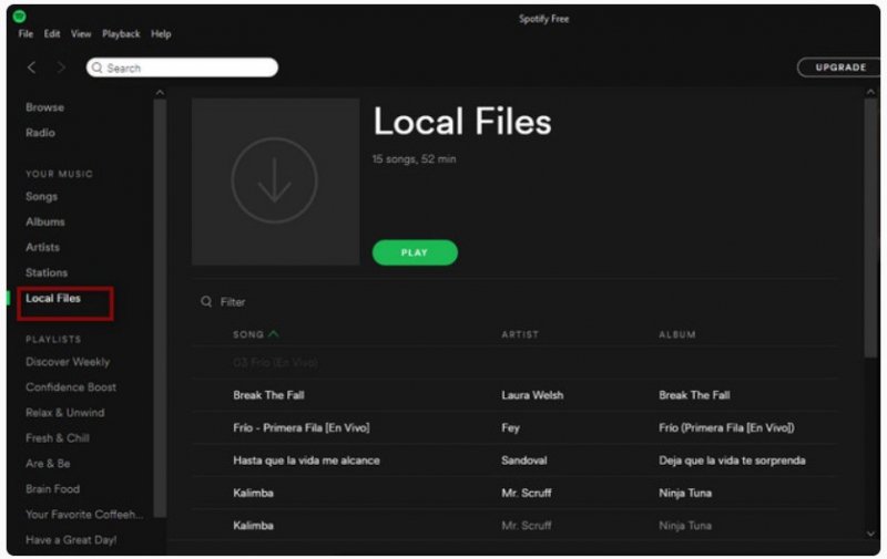 Wybierz folder włączony Spotify
