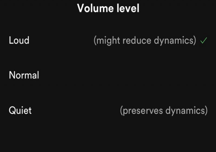 Imposta la normalizzazione del volume