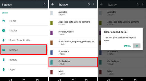 Clear Spotify Cache in Android