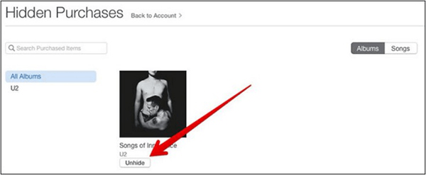  Check If Your Purchased Songs are Hidden
