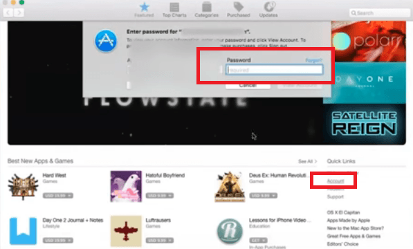 Log uit op uw Mac om te repareren dat Apple Music Family Sharing niet werkt