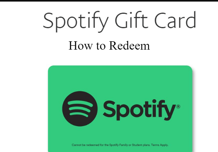 How to Redeem a Spotify Gift Card