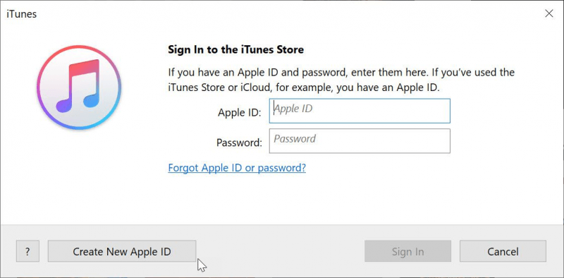 Déconnectez-vous puis connectez-vous à iTunes