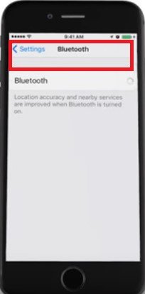 モバイルデバイスでBluetoothをオンにする