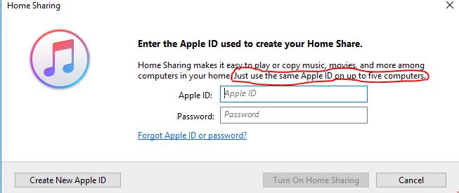 Zorg ervoor dat alle apparaten één Apple ID gebruiken