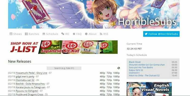 Animefreak Alternatieve-Horriblesubs